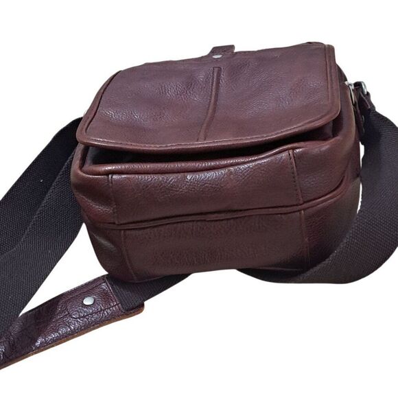 Ellington Sling Shoulder Leather Bag Messenger Pack Men Travel Crossbody Pouch - Picture 8 of 11